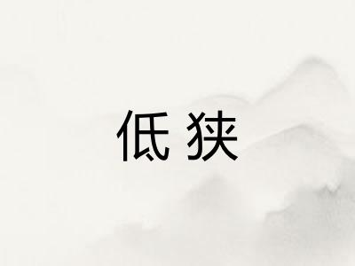 低狭