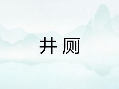 井厕