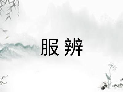 服辨