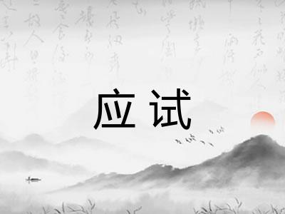 应试