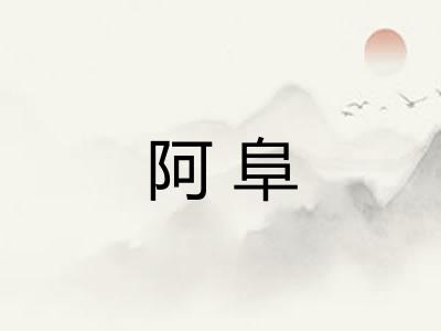 阿阜