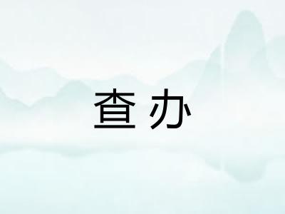 查办