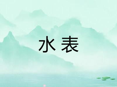 水表