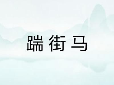 踹街马