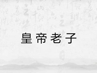 皇帝老子