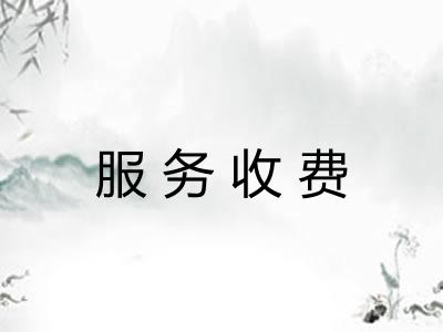 服务收费