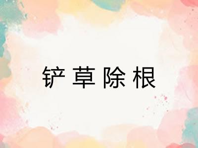 铲草除根